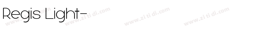 Regis Light字体转换